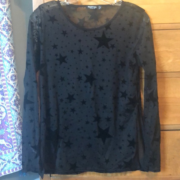 Nasty Gal Tops - Nasty gal mesh star top